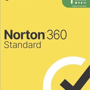 Norton 360 Standard |1 User 3 Year|Total Security For Pc,Mac, Android Or Ios |Additionally Includes Password Manager, Pc Cloud Back Up, Safecam For Pc|Email Delivery In 2 Hrs