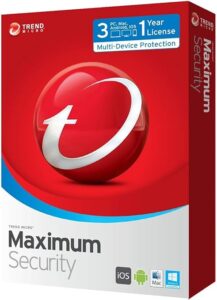 Trend Micro Maximum Security 2020 3 YEAR / 5 USER Email Delivery in 2 Hours