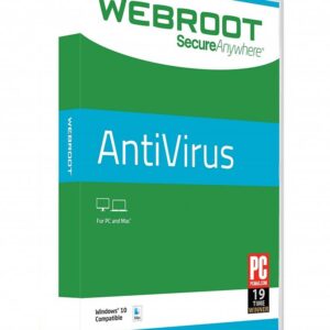 Webroot SecureAnywhere AntiVirus 2 Device 1 Year